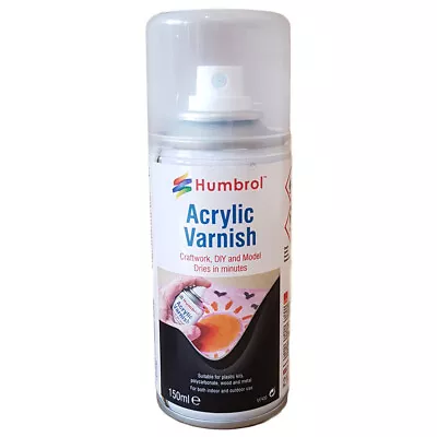 Humbrol Varnish Gloss Acrylic Spray Paint No.35  AD6035 Model Kit Building • £11.49