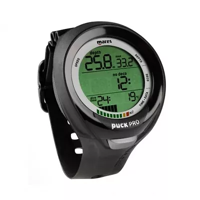 Mares Puck Pro Plus Wrist Dive Computer Black 414135-BKBK • $249.99