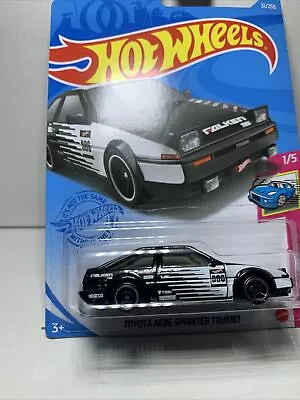 2021 HOT WHEELS #31 Toyota AE86 Sprinter Trueno (Black Falken -Case F Long Card) • $12.95