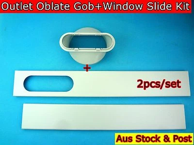 $49 • Buy 2PCs Portable Air Conditioner Spare Parts (Gob+Window Kit) (15cm Gob Diameter)