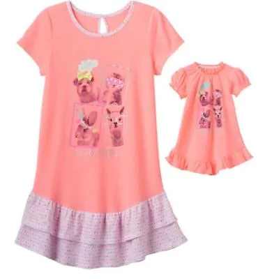 Girl 4-14 And Doll Matching Dream Big Nightgown Clothes American Girl Dollie Me • $16.99
