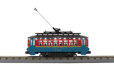 Brand New MTH # 30-5228   RAILKING NORTH POLE W/MULTI COLORED LED LIGHTS TROLLEY • $97.77
