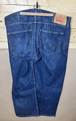 Vintage LEVI'S 501 Big Men's W40 L24 Premium Blue Denim Regular Straight VGC • £19.96