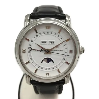 MAURICE LACROIX Masterpiece Moon Phase MP6347-SS001-19E Men's Watch G0119 • $2442.90