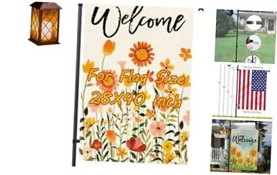  Sturdy Large Garden Flag Stand For 28 X 40 Flags Upgraded 62IN 28''x40'' • $38.16