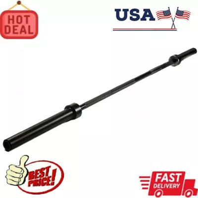 Non-Slip Olympic Weight Barbell Bar 2 Inch 7ft Long 800lb Capacity 45 Lb • $48.08