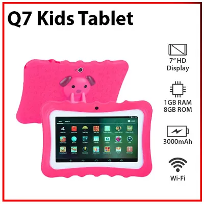 $78.99 • Buy 7  Kids Tablet 1+8GB Education Tool Quad Core Bluetooth Wi-Fi Android PC Tablet