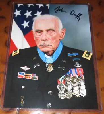 Army Maj John J Duffy Medal Of Honor Recipient Signed Autographed Photo Vietnam • $20