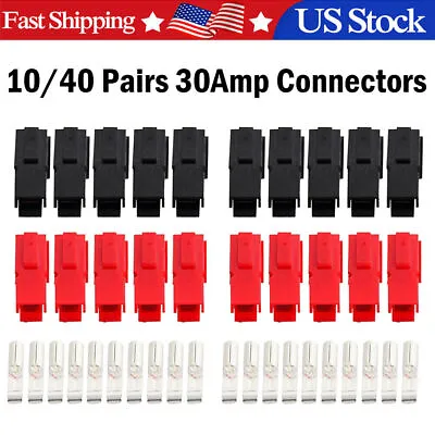 10/20/30/40/50 Pairs 30 Amp Plugs Compatible With Anderson Power Pole Connector • $8.78