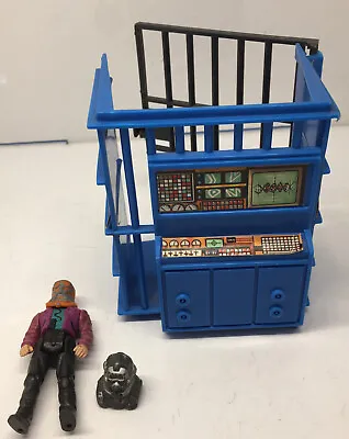 MASK Kenner Blue Jail Prison Cell & Figure W/ 2 Masks Boulder Hill Playset • $32.99