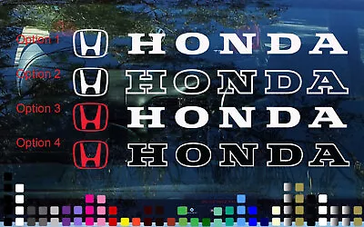 HONDA Windshield Windscreen Banner Car Decal Sticker Race Civic • $20