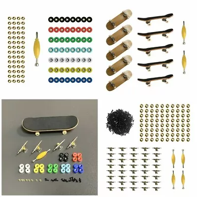 96mm Fingerboard Skateboard Wooden Tech Deck Truck Bearing Wheel Nut Screw Tool • $6.63