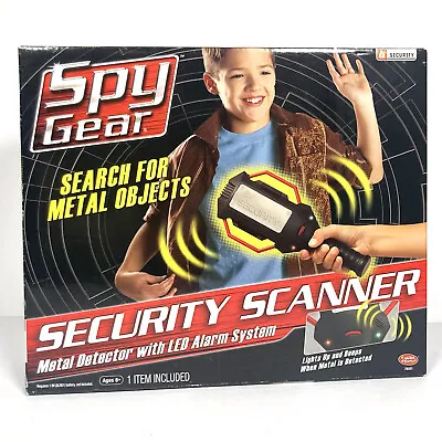 Spy Gear Security Scanner Metal Detector With LED Alarm System Lights Sounds NEW • £27.99
