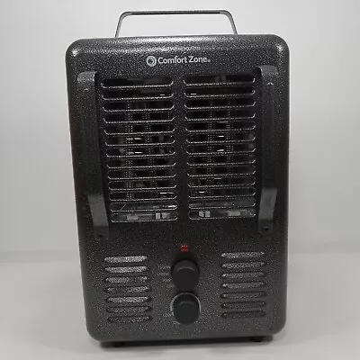Comfort Zone CZ798BKMT Milkhouse Utility Heater/Fan 1500W Black Gray  • $20