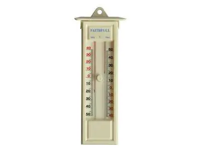 Faithfull Thermometer Press Button Max-Min FAITHMMBUTMF • £15.23