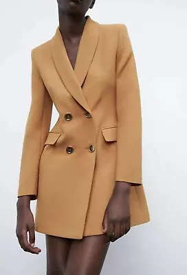 Zara Camel Coat Xl • $49.73
