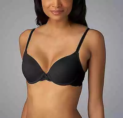 Wacoal French Garden 85340 Black Contour Lace Wing Bra  34C 48721 • $49.19