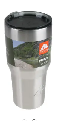 $15.40 • Buy Ozark Trail Double Wall Vacuum Sealed Black Stainless Steel Cup Tumbler 32 Oz