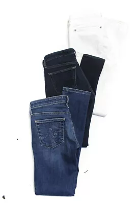 AG Adriano Goldschmied Vince Women's Skinny Jeans White Blue Size 24 27 Lot 3 • $34.01