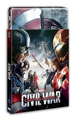 CAPTAIN AMERICA  Civil War 3D Blu Ray Steelbook - NOVA MEDIA ( NEW ) REG A • $169