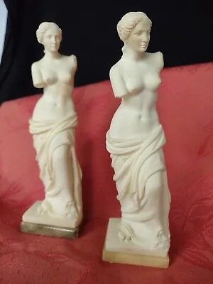 G Ruggeri Vintage Italian Nude Sculpture Of Venus De Milo 6  Set Of 2 Signed • $58