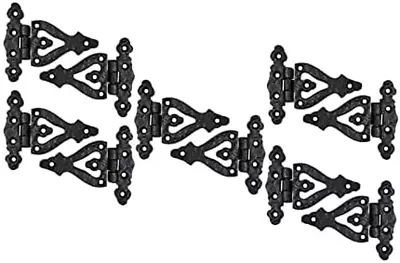  Alleluia  Antique Cast Iron Vintage Heavy Duty Cabinet T Hinges 3.50  X 10 Pack • $35.38