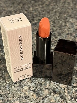 $28.90 • Buy Burberry Lip Cover Soft Satin Lipstick~No.29 Golden Peach~NIB~0.12 Oz~Full Size