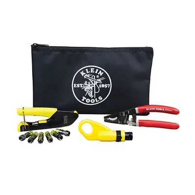 Klein Tools VDV026-211 Coax Cable Installation Kit With Zipper Pouch • $49.97