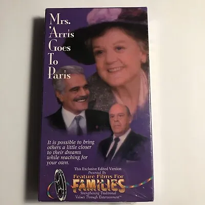 Mrs Arris Goes To Paris VHS Angela Lansbury Diana Rigg Omar Sharif 1992 SEALED • $10