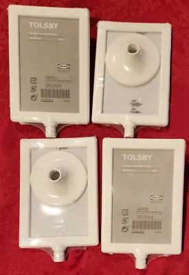 Lot Of 4 White IKEA Tolsby Double Sided Pedestal Picture Frames 4  X 6  New!  • £25.09