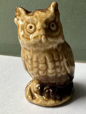 Vintage Wade Whimsie Owl - Porcelain - Made In England - No 14 - Circa 1972 • £4.99