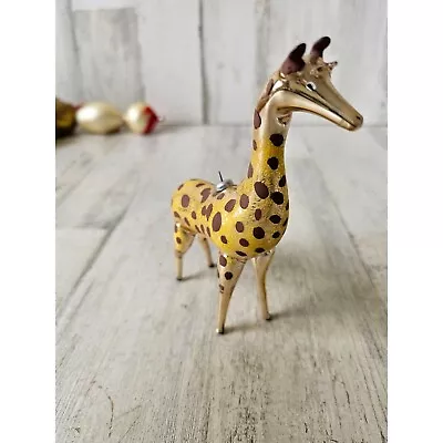 Vintage Carlini Giraffe Italian Ornament Animal Safari Xmas Tree • $131.18