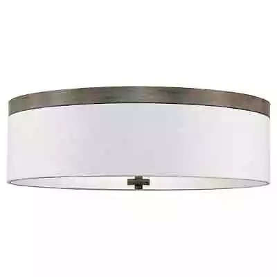 Kira Home Walker 20  Large Mid-Century Modern 3-Light Flush Mount Ceiling Light • $49.36