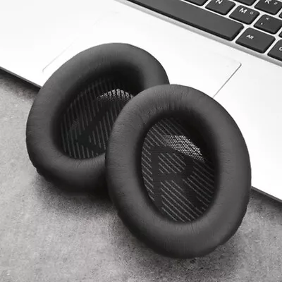 For Bose QC 2 15 25 35 AE 2 Black Headphones Replacement Ear Pads Cushions Kit • £4.51