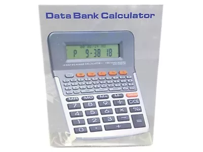 Vintage Multi-function 12 Digit Data Bank Calculator LCD Alarm Clock CALC2100  • $14.18