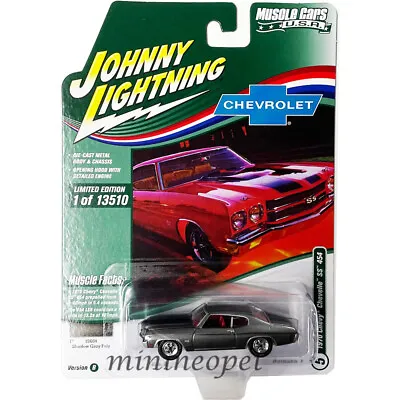 $9.97 • Buy Johnny Lightning 1970 Chevy Chevelle Ss 454 1/64 Shadow Gray Poly Jlmc029 B