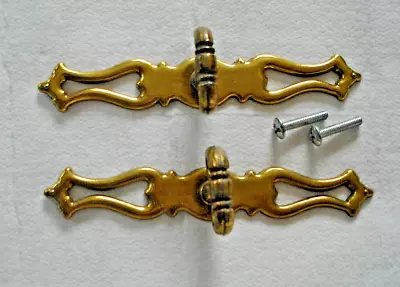 Two Vintage Drawer Drop Pull Handles Furniture Hardware  • $18