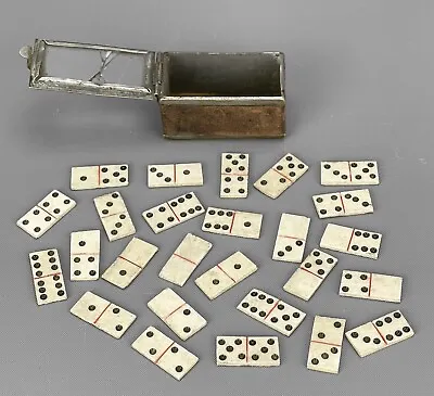NAPOLEONIC PRISONER OF WAR 1803-1815 BOX SET Of 26 MINIATURE DOMINOES 18mm X 8mm • £799.95