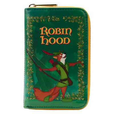 Robin Hood (1973) - Classic Book Cover Zip Around Purse  [LOUWDWA2340] • $59.99