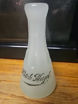 Vintage WITCH HAZEL White Clambroth Thick Heavy Glass Apothecary Barber Bottle  • $99.95