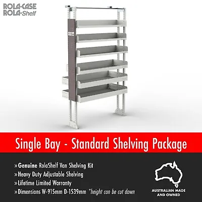 RolaCase Standard Van Shelving System Heavy Duty Van  Racking System Kit GENUINE • $1700