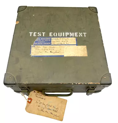 Vintage Signal Corps Test Equipment Chest CH-234 Wooden Military WWII • $55