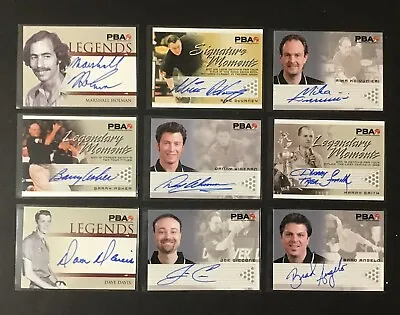 9 2008 Rittenhouse PBA Autographed Bowling Cards - Marshall Holman Wiseman Mika • $58.95