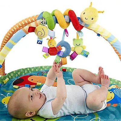 £7.99 • Buy Baby Crib Mobile Hanging Rattles Music Toys Revolve Soft Bed Infant Stroller
