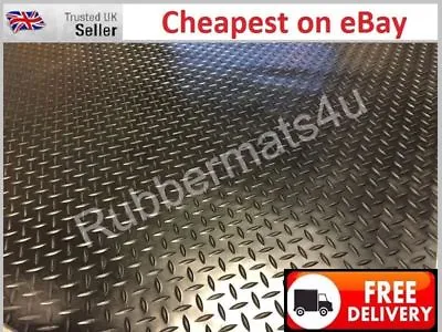 1BAR Checker Plate Studded 559 Garage Van Taxi Rubber Flooring Matting 1.5m Wide • £19.99