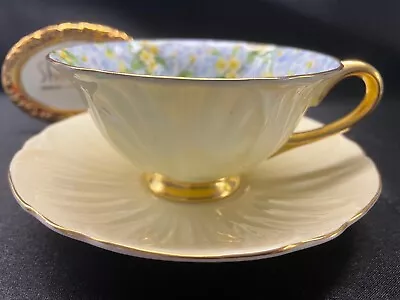 Shelley  Primrose Chintz  Oleander  Shape Cup And Saucer  #13588 Gold Trim • $171