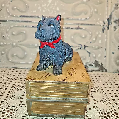 Vintage Hand Painted Scottie Dog Scottish Terrier Resin Book End Or Figurine • $20.90