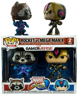 Funko Pop Marvel Vs Capcom Infinite Rocket Vs Megaman X 2 Pack Exclusive • $28.46