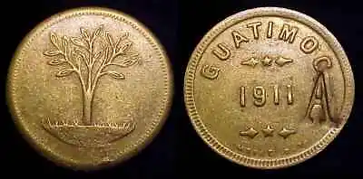 MEXICO 1911 Cafetal Guatimoc / Tree Token • $19.95