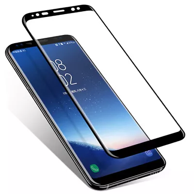 FULL COVERAGE Tempered Glass Screen Protector For Samsung Galaxy S7 S8 S9 + Plus • $1.65